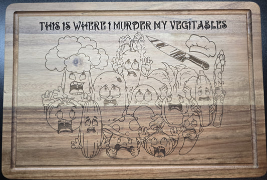 Murder Vegetable Cutting board