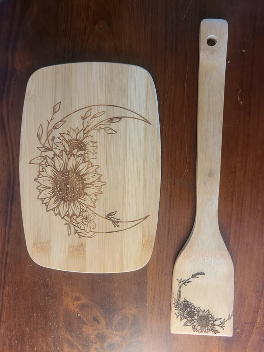 Sunflower cutting board set